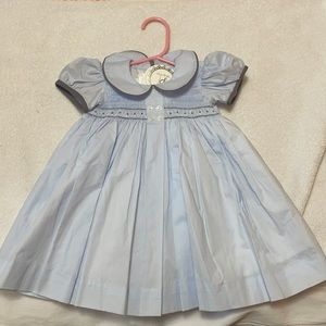 light blue dondolo dress. New with tags. 9 month